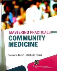 First ed Book cover 'Mastering Practicals-Community Medicine'