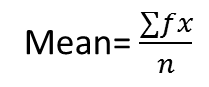 Mean (frequency table)