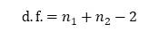 Degrees of Freedom in 't-test'