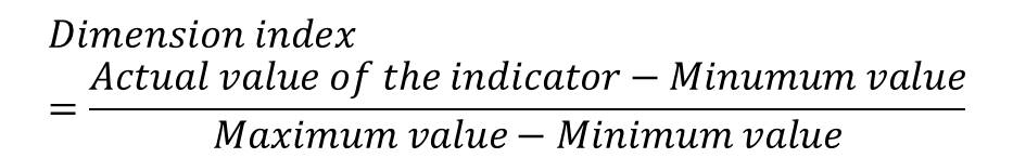 calculation of dimension index