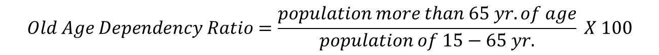 old age dependency ration
