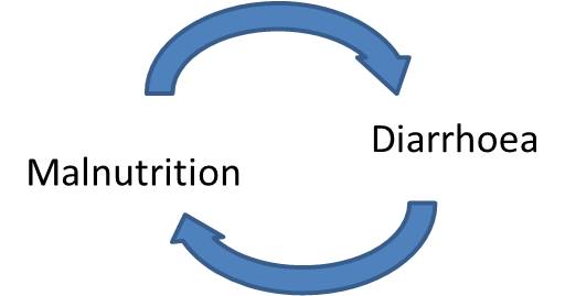 diarrhea and malnutrition-vicious cycle